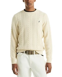 Nautica Men's Cable-Knit Crewneck Sweater