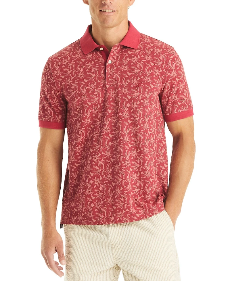 Nautica Men's Classic-Fit Printed Polo Shirt