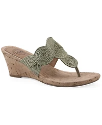 White Mountain Women's Affogato Wedge Sandals