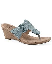 White Mountain Women's Affogato Wedge Sandals