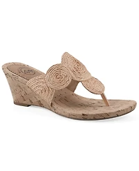 White Mountain Women's Affogato Wedge Sandals