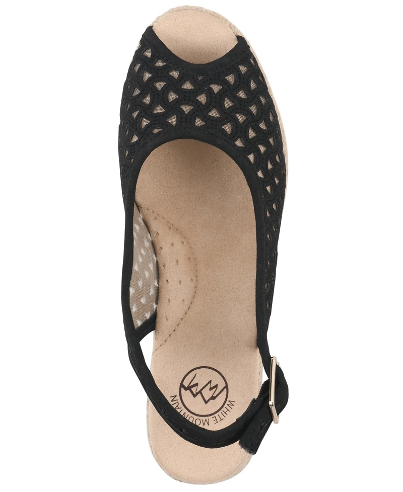 White Mountain Women's Maize Espadrille Wedge Sandals