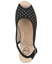 White Mountain Women's Maize Espadrille Wedge Sandals