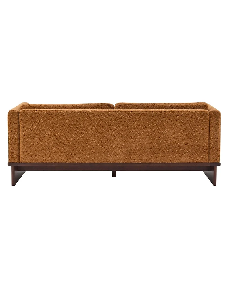 Streamdale Furniture Beige 77" Modern Boucle 3-Seater Sofa with Solid Wood Base