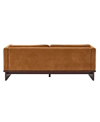 Streamdale Furniture Beige 77" Modern Boucle 3-Seater Sofa with Solid Wood Base