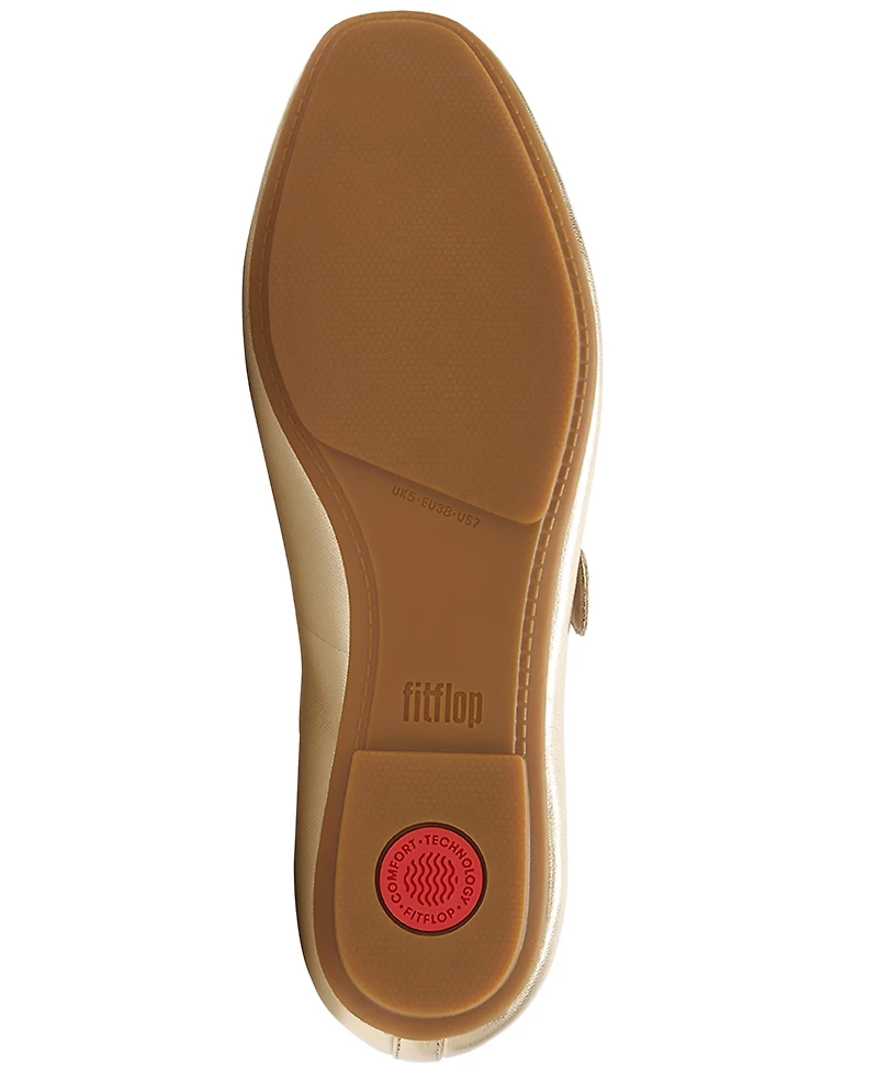 FitFlop Women's Delicato Mary Janes Slip-On Ballet Flats