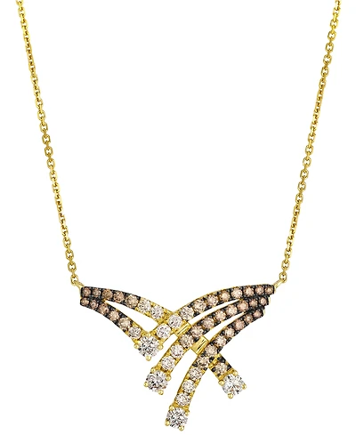 Le Vian Chocolate Ombre Diamond Adjustable Necklace (1.28 ct. t.w.) in 14k Honey Gold