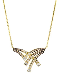 Le Vian Chocolate Ombre Diamond Adjustable Necklace (1.28 ct. t.w.) in 14k Honey Gold