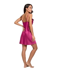 Midnight Bakery Women's Taylor Solid Satin Chemise