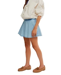 Free People Women's Paradise Found Denim Skort
