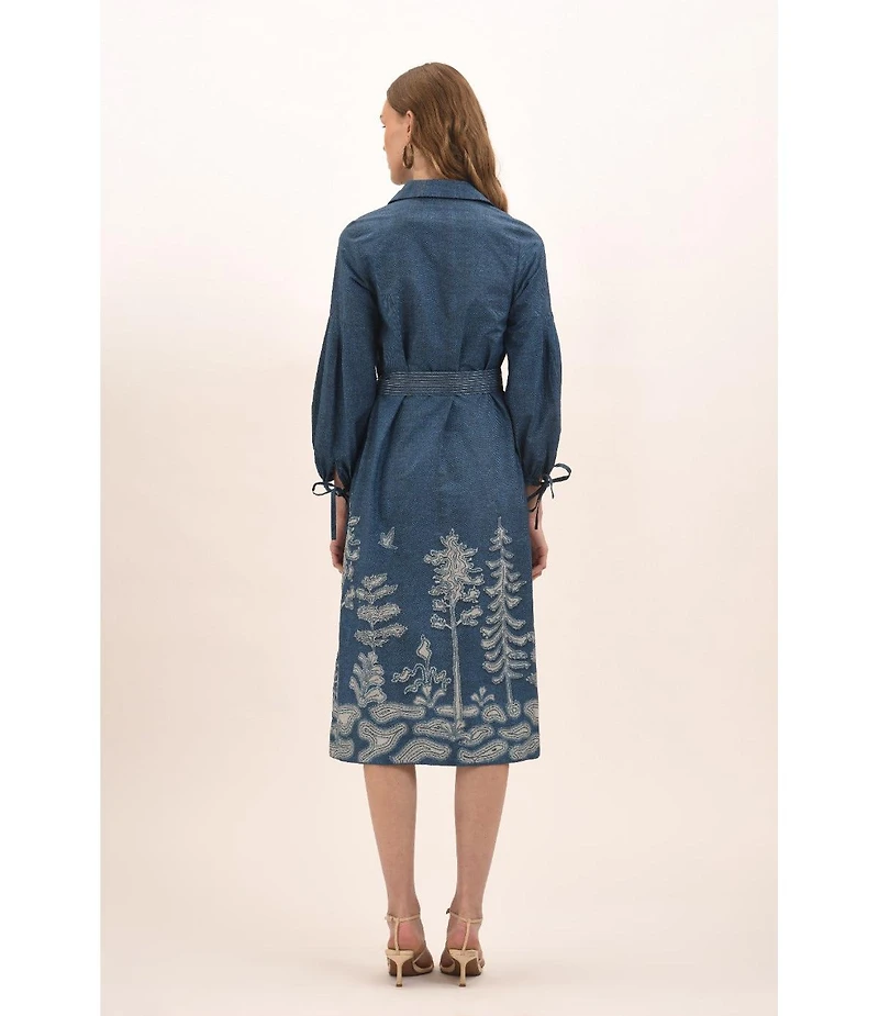 Celina Moon Women's Alicia Midi Shirt Dress