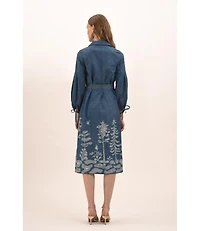 Celina Moon Women's Alicia Midi Shirt Dress