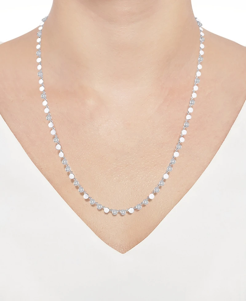 Macy's Diamond (1/5 ct. t.w.) Necklace in Sterling Silver