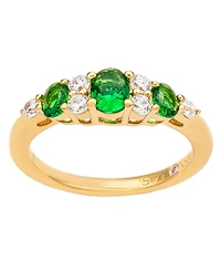 Suzy Levian Sterling Silver Cubic Zirconia Anniversary Band Ring