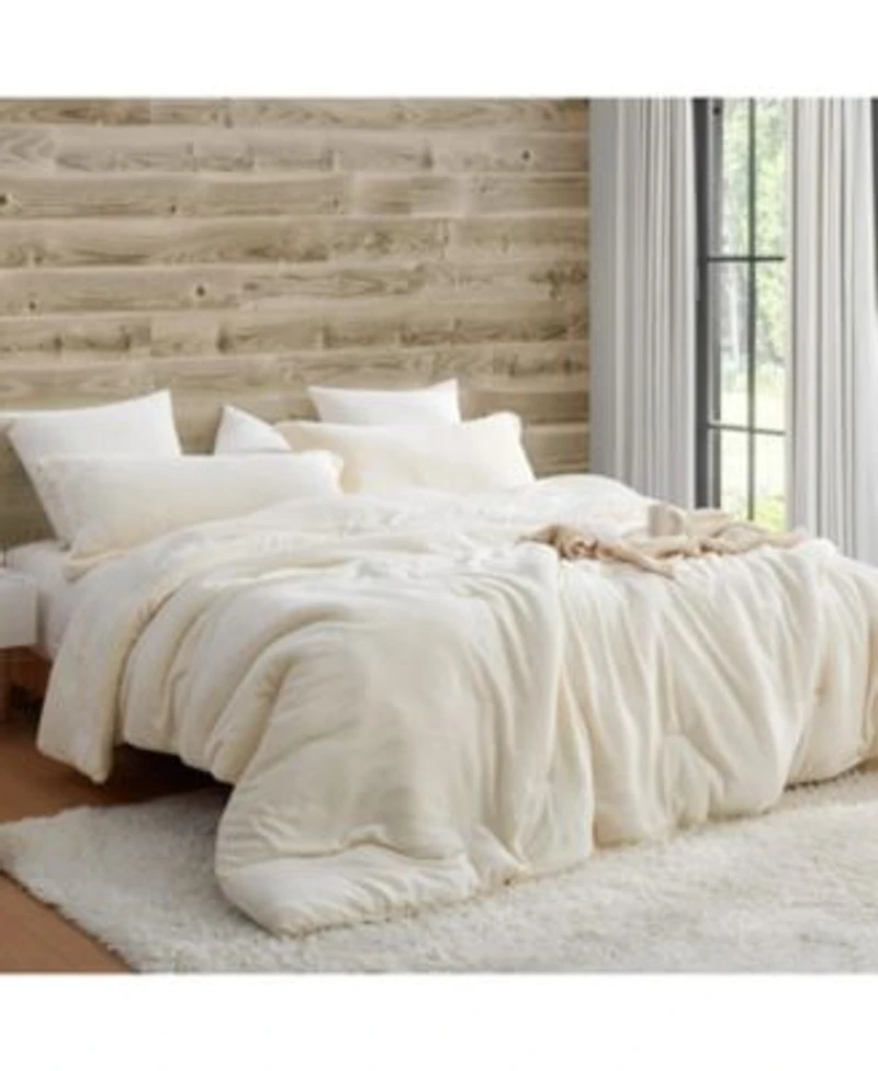 Coma Inducer Git Cozy Taupe White Oversized 3-Pc. Comforter Set