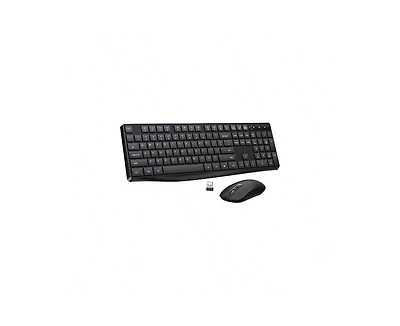 Wireless Keyboard And Mouse Combo - 2.4G Full-Sized Keyboard Mouse, 3 Dpi Adjustable Cordless Keyboard And Mouse