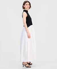 French Connection Women's Mixed-Media Maxi Dress