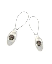 Robert Lee Morris Soho Abalone Textured Dangle Earrings