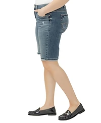 Silver Jeans Co. Plus Suki Mid Rise Curvy Fit Bermuda Shorts