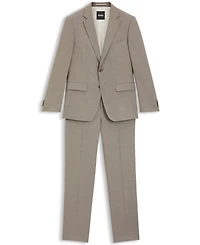 Boss by Hugo Boss Men's 2-Piece Micro-Patterned Stretch Cloth Slim-Fit Suit