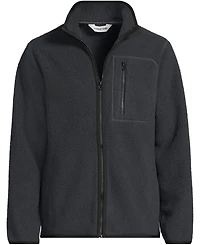 Lands' End Men's Tall Full Zip High Pile Fleece Jacket