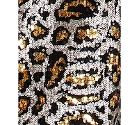 Jm Collection Women's Leopard Sequin Party Cardigan Sweater, Created for Macy's