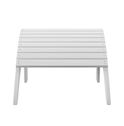 White Adirondack Ottoman