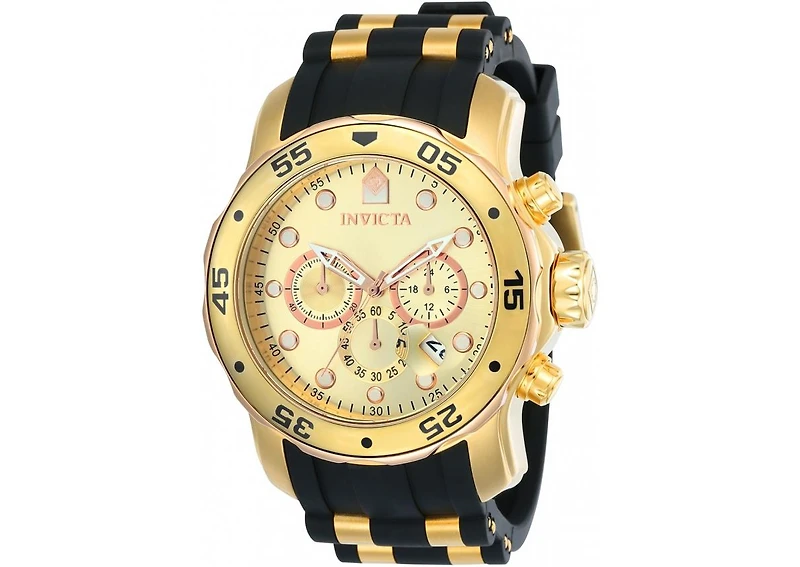 Invicta Men's Pro Diver Quartz Multifunction Gold Dial Watch