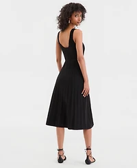 I.n.c. International Concepts Women's Sleeveless Pleated Sweater Dress, Macy's Exclusive