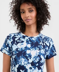 I.n.c. International Concepts Women's Short-Sleeve Printed Crewneck T-Shirt, Macy's Exclusive