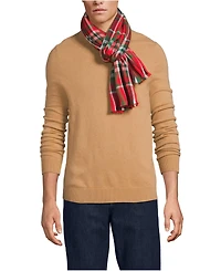 Lands' End Men's CashTouch Pattern Winter Scarf