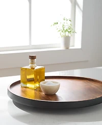 The Cellar Black Wood Lazy Susan, Macy's Exclusive