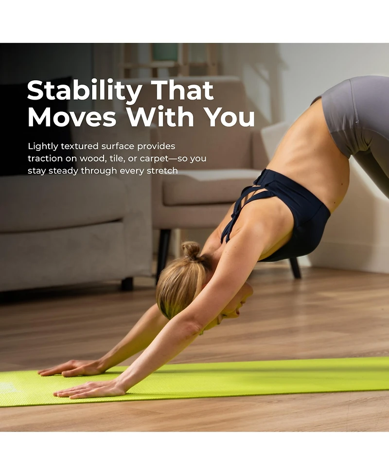 Sunny Health & Fitness Durable Tear-Resistant Yoga Mat