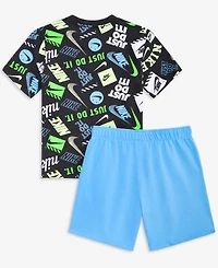 Nike Boys' 4-7 Printed T-Shirt & Shorts 2-Piece Set
