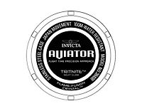 Invicta Men's Aviator Quartz 3 Hand Blue Dial Watch