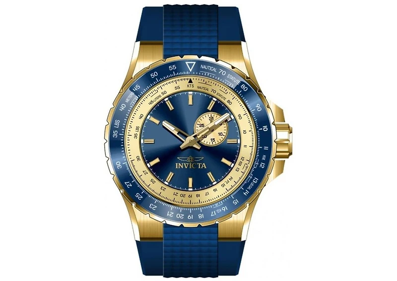 Invicta Men's 49727 Aviator Quartz VD72 Blue Dial Watch