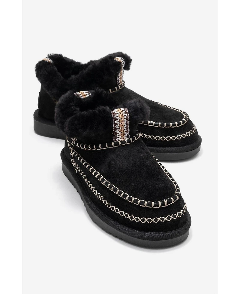 Forever & Always Shoes Darel Leather Ankle Boot (Women)