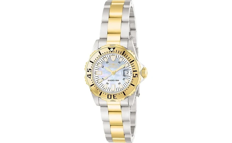Invicta Women's 6895 Pro Diver Quartz 3 Hand White Dial Watch