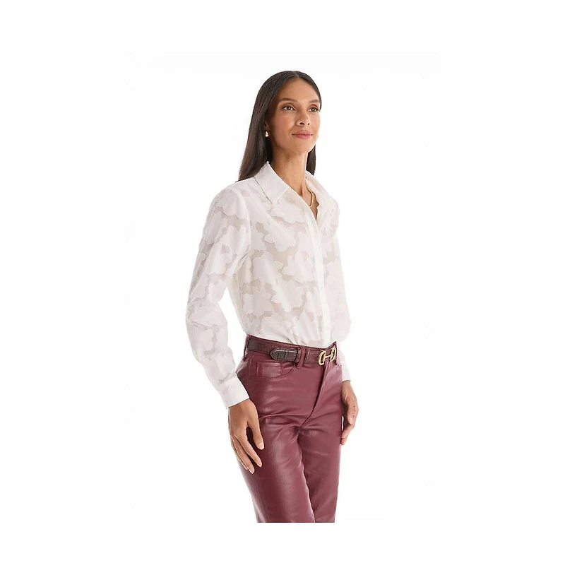 The Noli Shop Women's Stelle Button Up - Rose