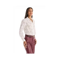 The Noli Shop Women's Stelle Button Up - Rose