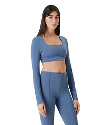 Pcfg Women's Free Heaven Long-Sleeve Crop Top