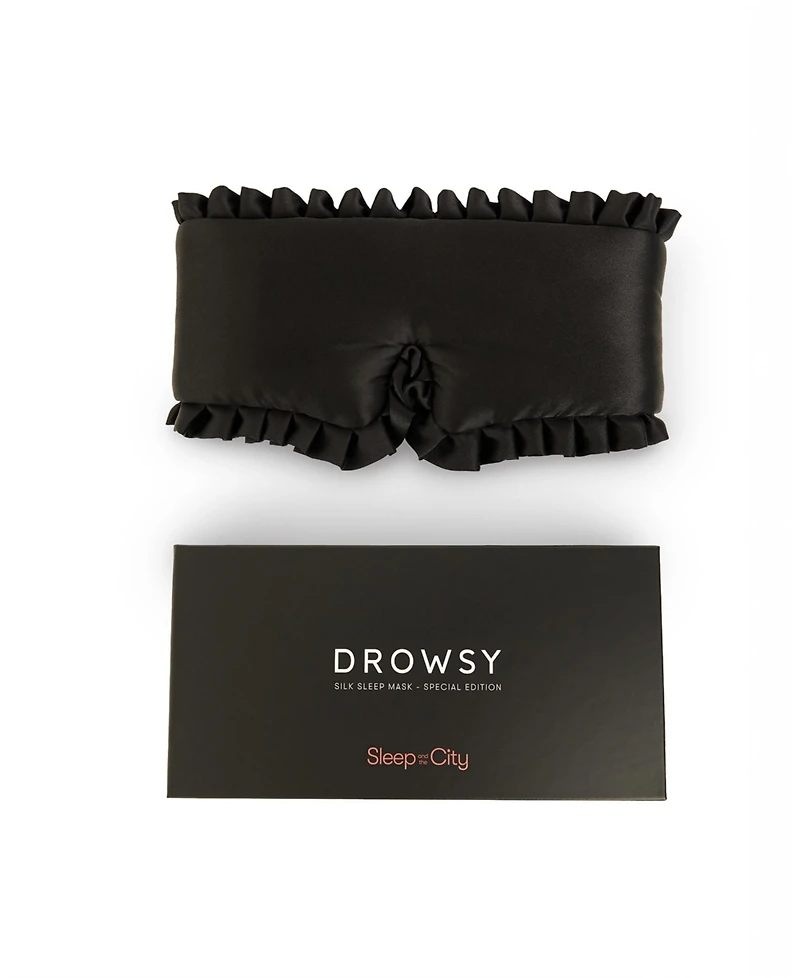 Drowsy Sleep in the City Silk Eye Mask