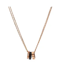 Pre-Owned Cartier Love 3 Ring Pendant Necklace