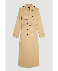 Karen Millen Women's Tailored Classic Belted Trench Coat