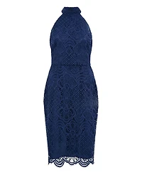 Yumi Women's Lace Halter Neck Dress