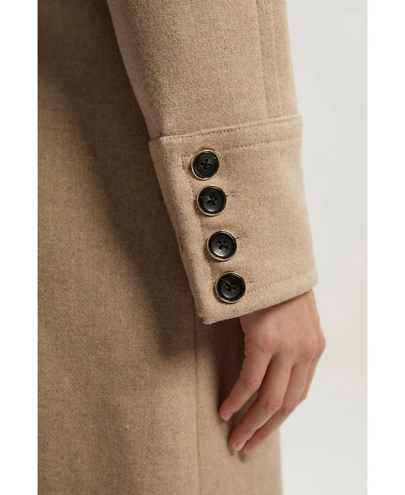 Karen Millen Women's Wool Tailored Belted Midi Coat