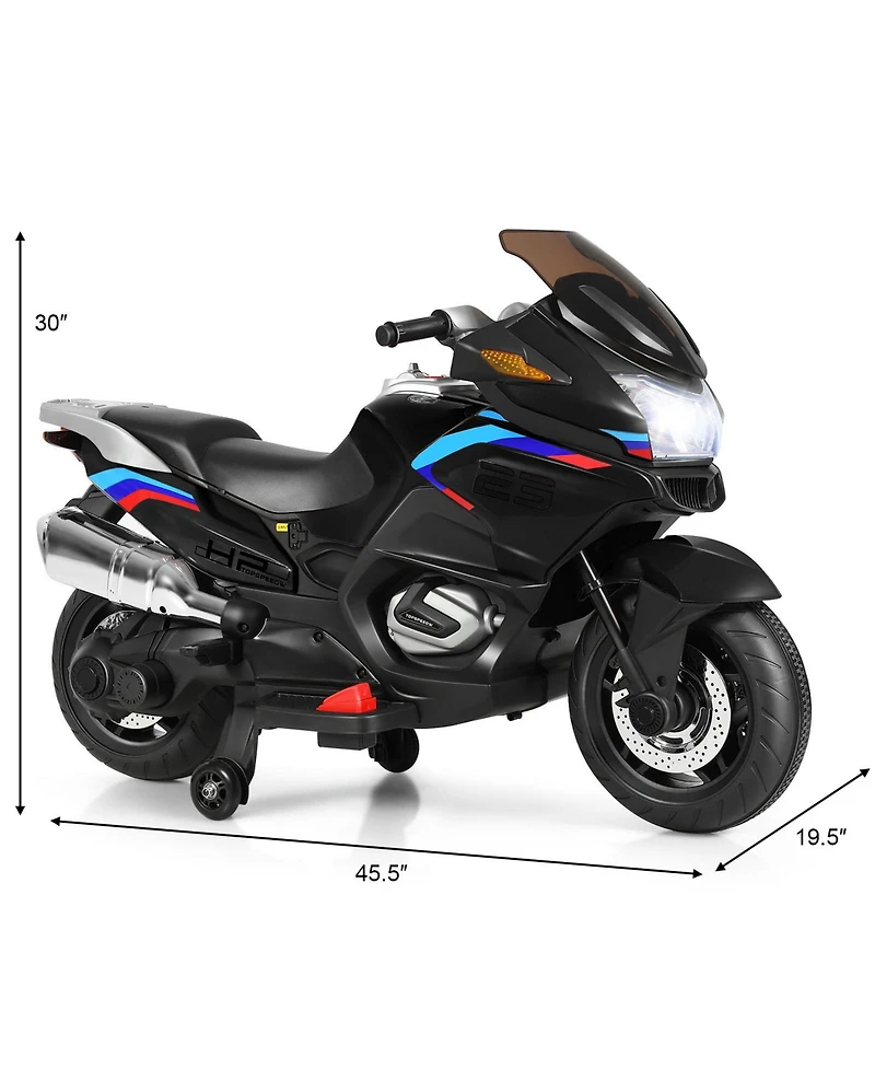 Sugift 12V Kids Ride On Motorcycle Electric Motor Bike