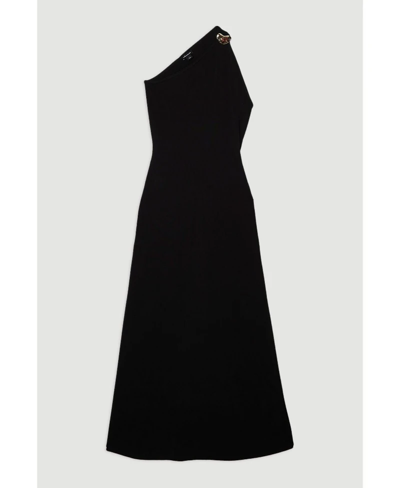 Karen Millen Women's Backless Knit Dress With Hardware