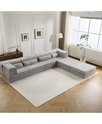 Streamdale Furniture Compression Sofa, Convertible Floor Sofa Bed