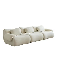 Streamdale Furniture Streamdale Modular Sectional Sofa, Modern Minimalist Couch, Comfy, Space-Efficient - White
